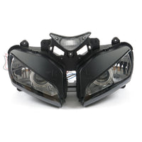 Front Motorcycle Headlight HALO Blue Angel Eye Fit Honda 2004-2007 CBR1000RR