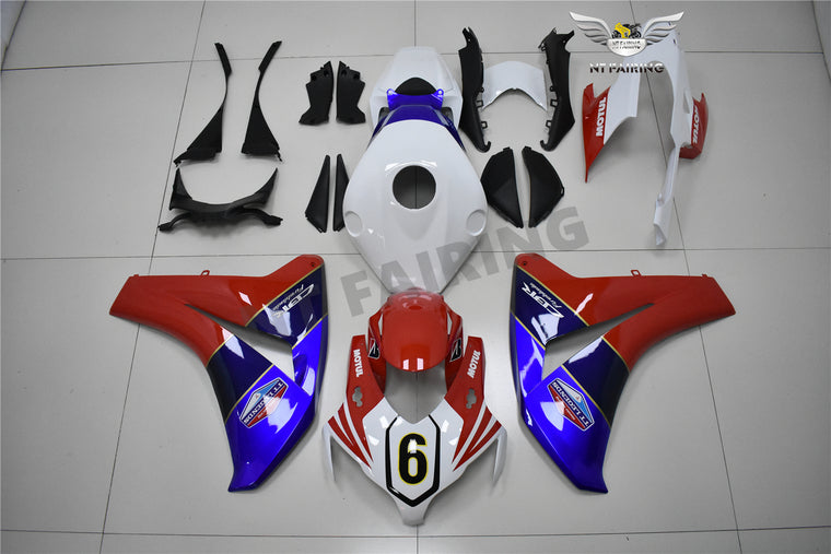 NT Fairing Fit for Honda 2008-2011 CBR1000RR PT01- White Blue Red | ABS Injection