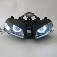Front Motorcycle Headlight HALO Red Angel Eye Fit Honda 2003-2006 CBR600RR F5