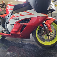 Aftermarket ABS Plastic Left Side Fairing Fit for 2004-2005 CBR1000RR Red White