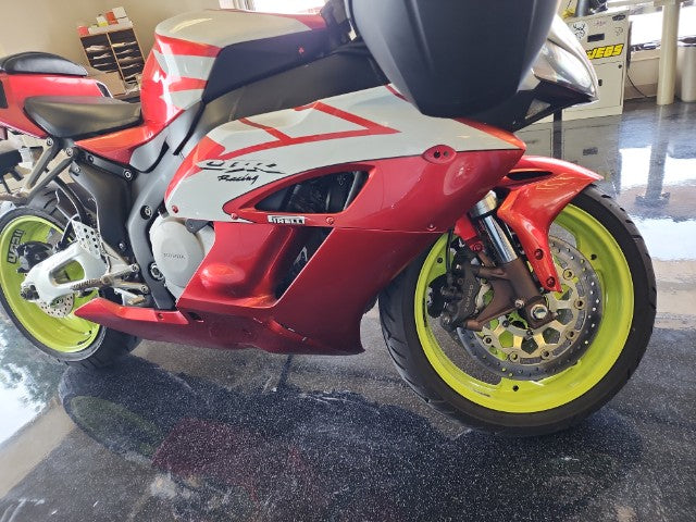 Aftermarket ABS Plastic Left Side Fairing Fit for 2004-2005 CBR1000RR Red White