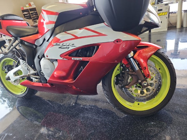 Aftermarket ABS Plastic Left Side Fairing Fit for 2004-2005 CBR1000RR Red White