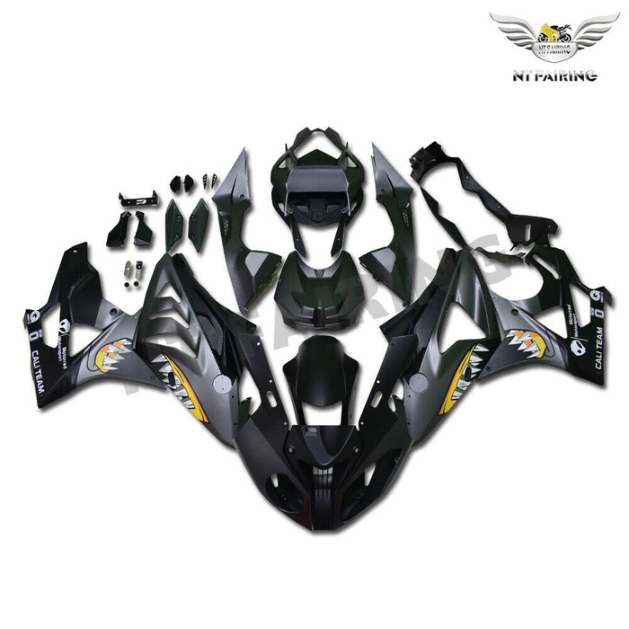 NT Fit for BMW 2009-2014 S1000RR Matte Black Shark Teeth Injection Mold Fairing Plastic N007