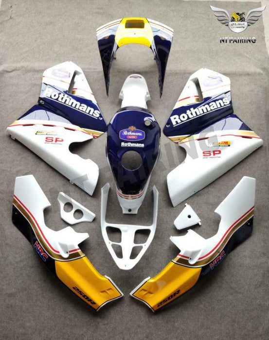 MSA Injection Black ABS Plastic Fairing Fit for Honda 1988-1989 NSR250R NSR 250R Yellow Blue a002