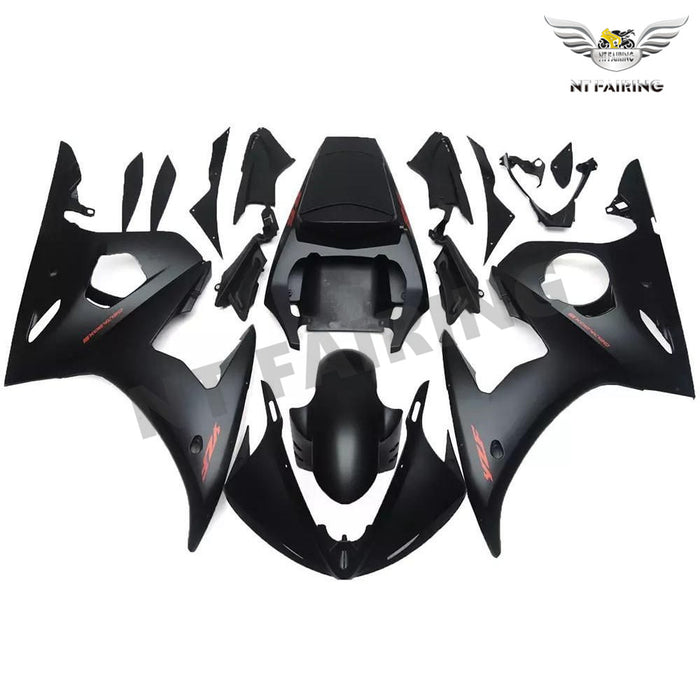 NT Aftermarket Injection ABS Plastic Fairing Fit for YZF R6 2003-2005 Matte Black N061