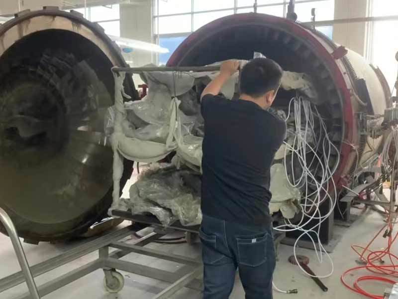 Carbon fiber autoclave curing process