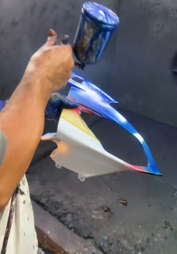 Custom fairing paintwork