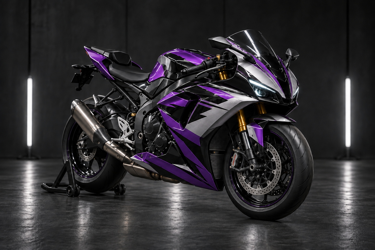 PURPLE & SILVER design concept